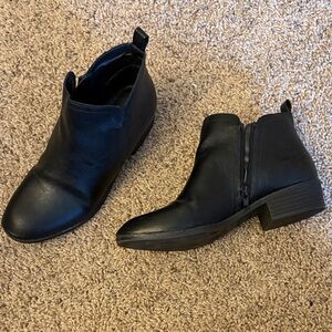 Sun + Stone Black Ankle Booties